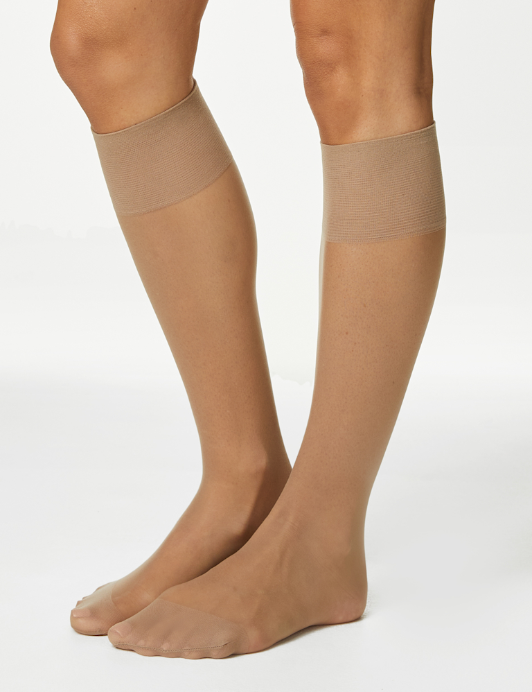 4pk 10 Denier Ladder Resist Knee Highs