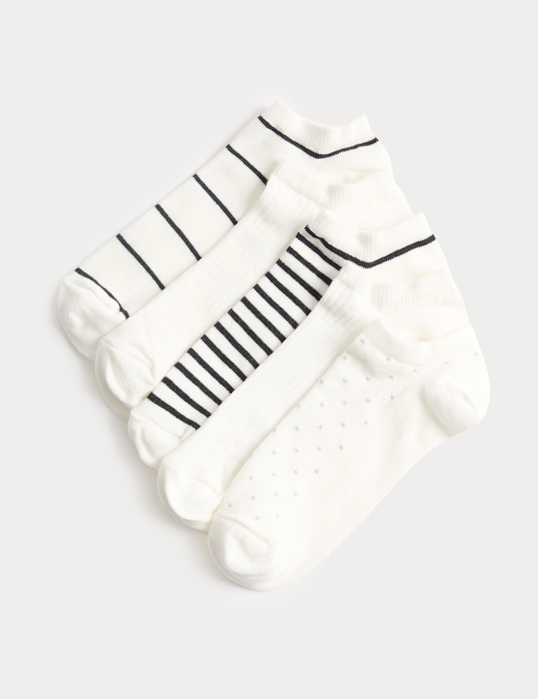 5 Pack Cotton Rich Patterned Trainer Liners™ 5 Pack Cotton Rich Patterned Trainer Liners™