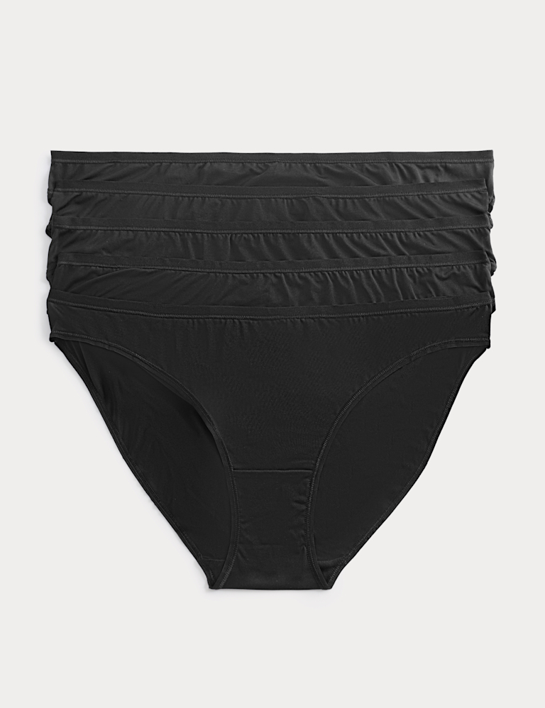 5pk Microfibre Low Rise Bikini Knickers