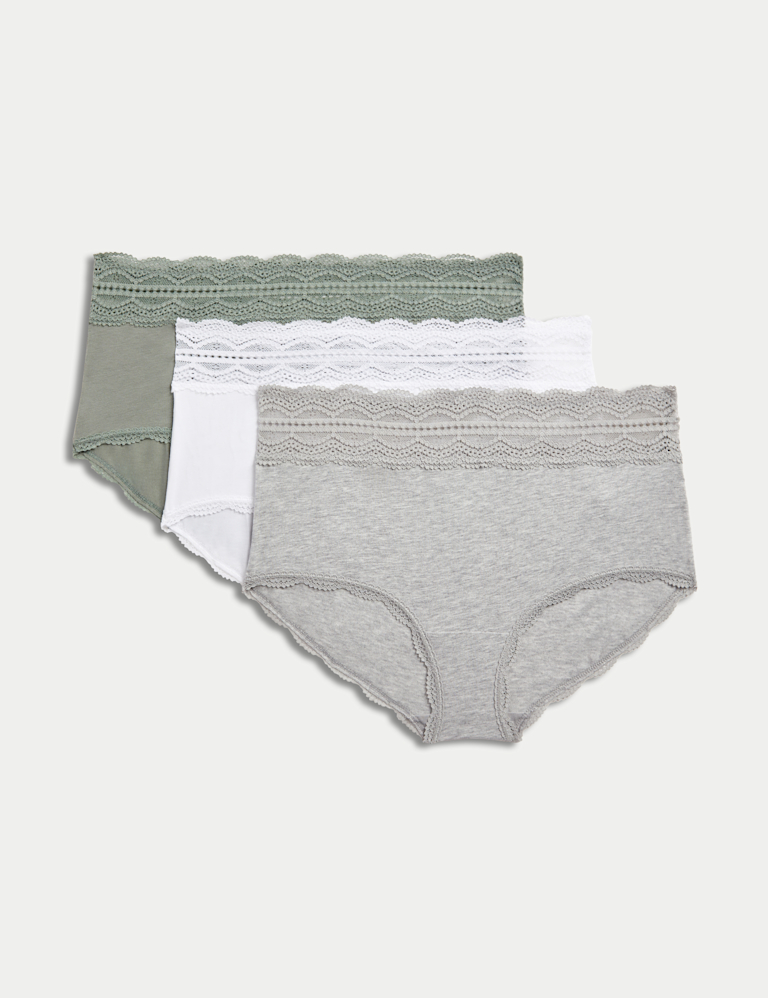 3pk Cotton Rich High Rise Shorts