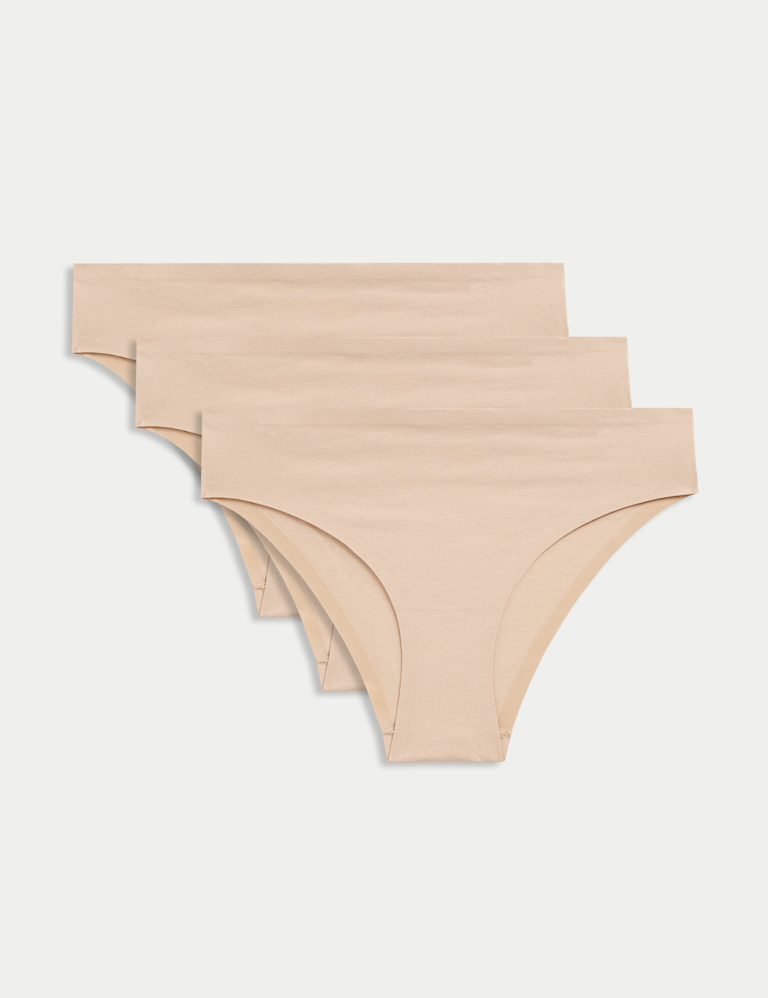 3pk Cool Comfort™ Cotton No VPL Brazilian Knickers
