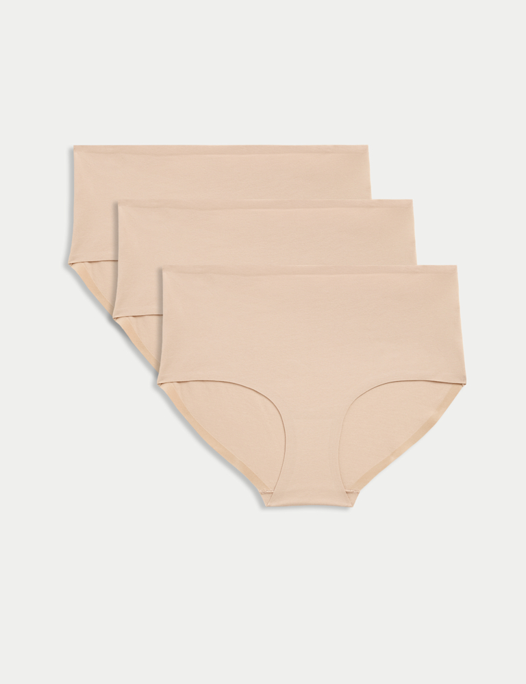 3pkNo VPL Cool Comfort™ Cotton High Rise Shorts