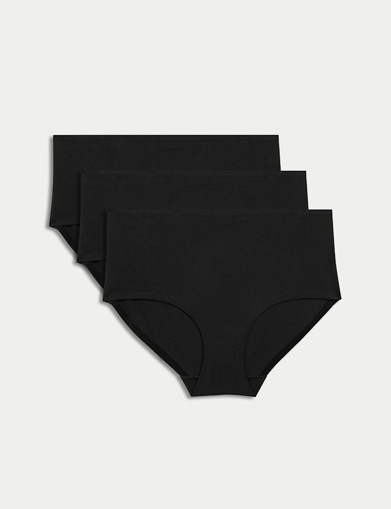 3pkNo VPL Cool Comfort™ Cotton High Rise Shorts