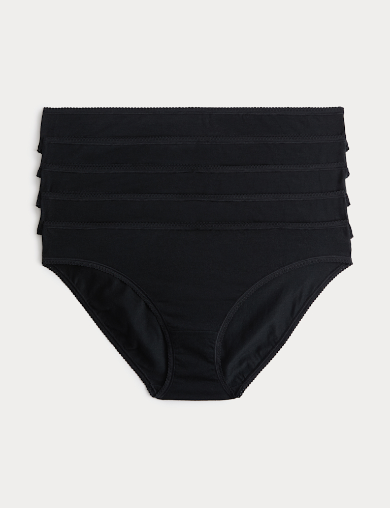 5pk Cotton Lycra® Bikini Knickers