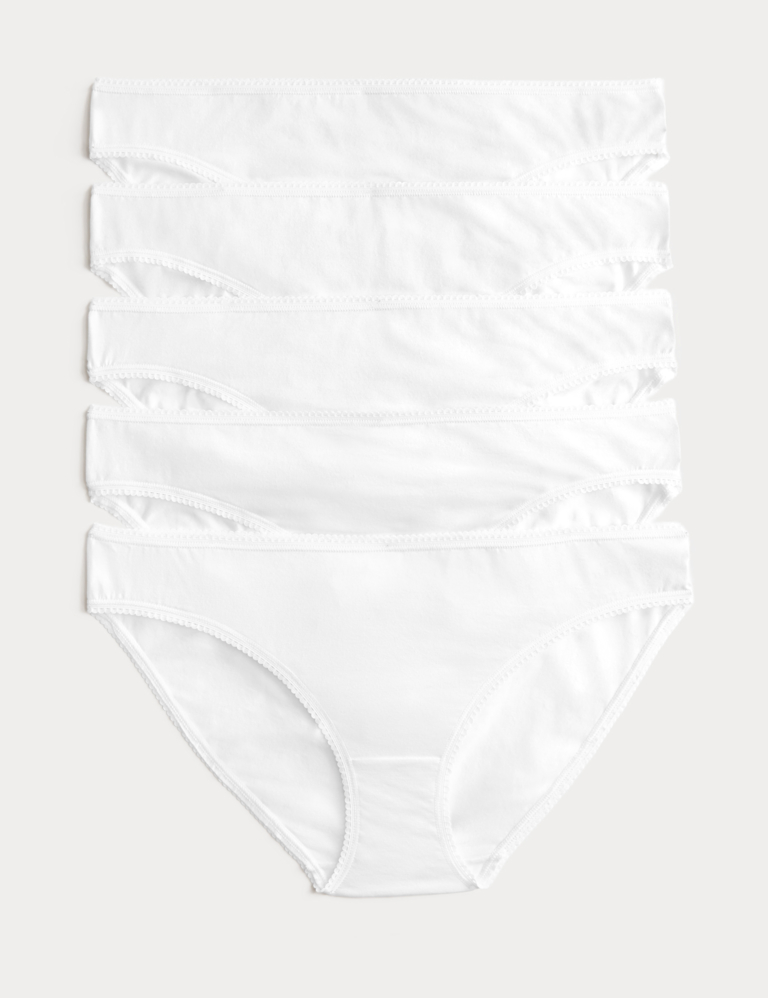 5pk Cotton Lycra® Bikini Knickers