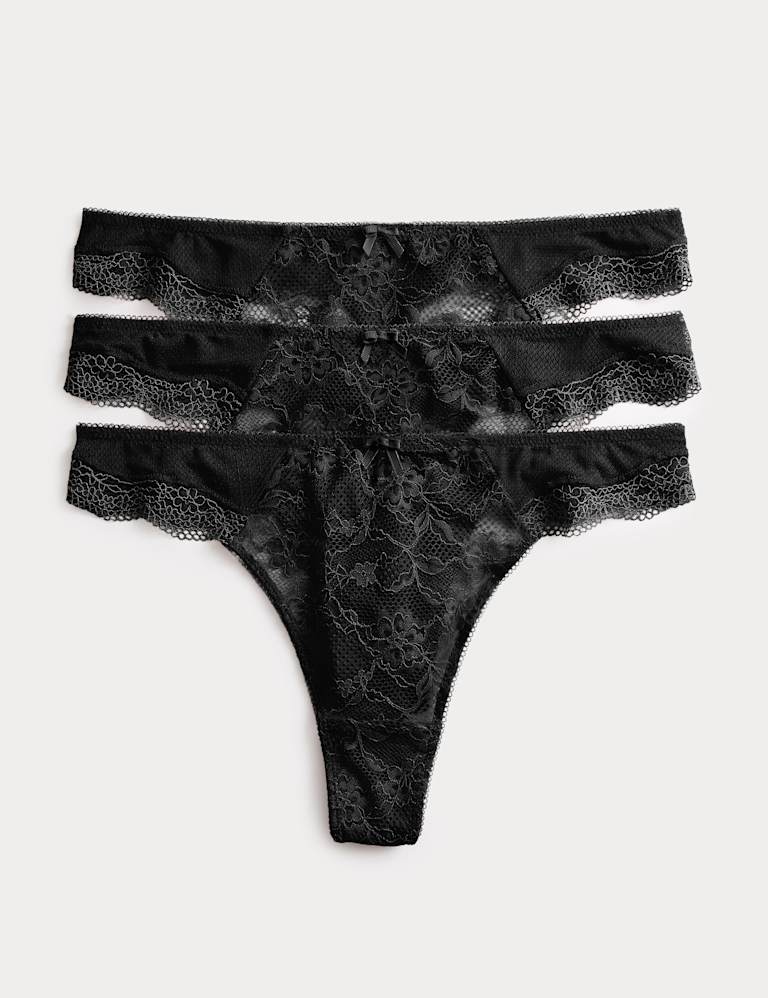 3pk Jasmine Lace Thongs