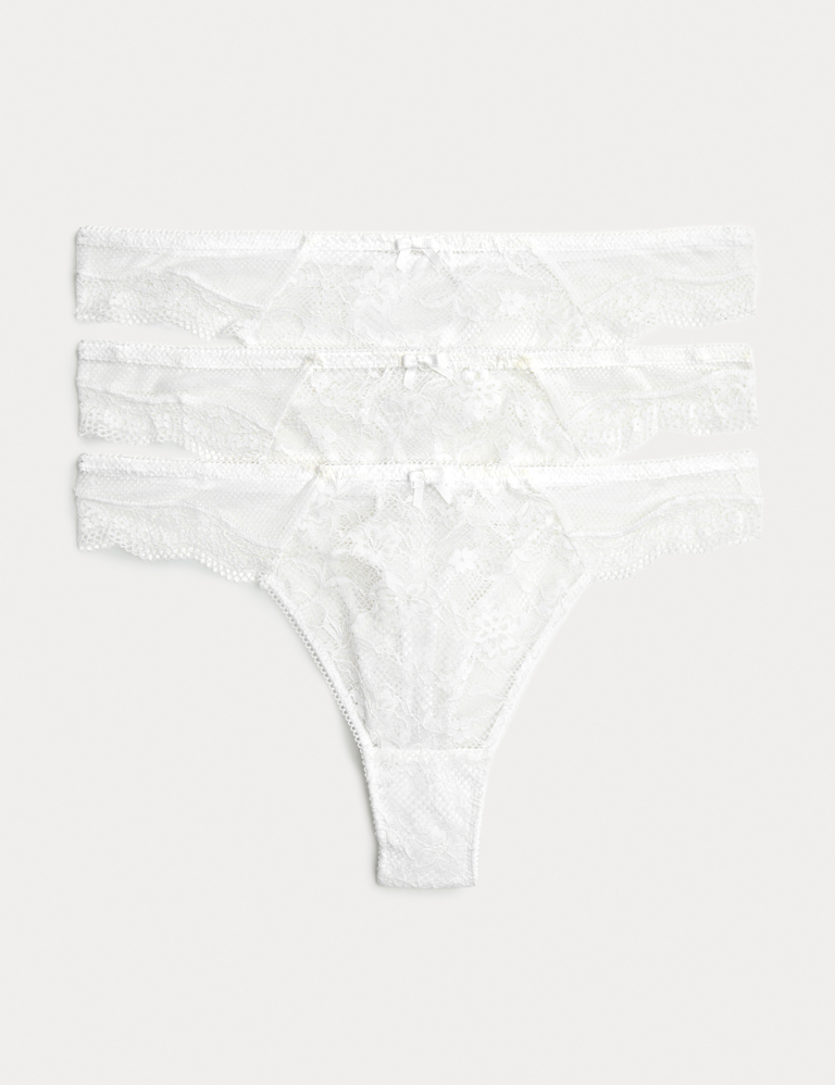 3pk Jasmine Lace Thongs
