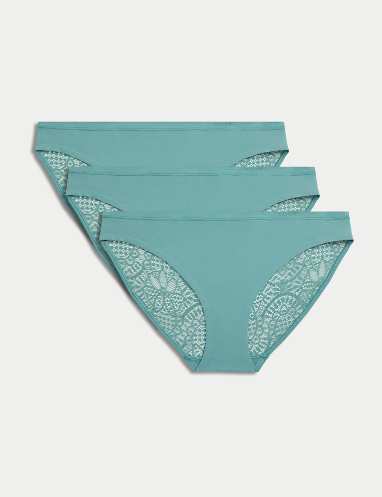 3pk Body Soft™ Lace Bikini Knickers