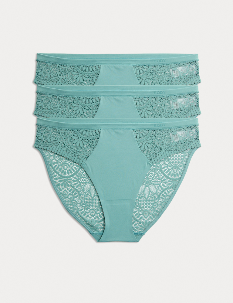 3pk Body Soft™ High Leg Knickers