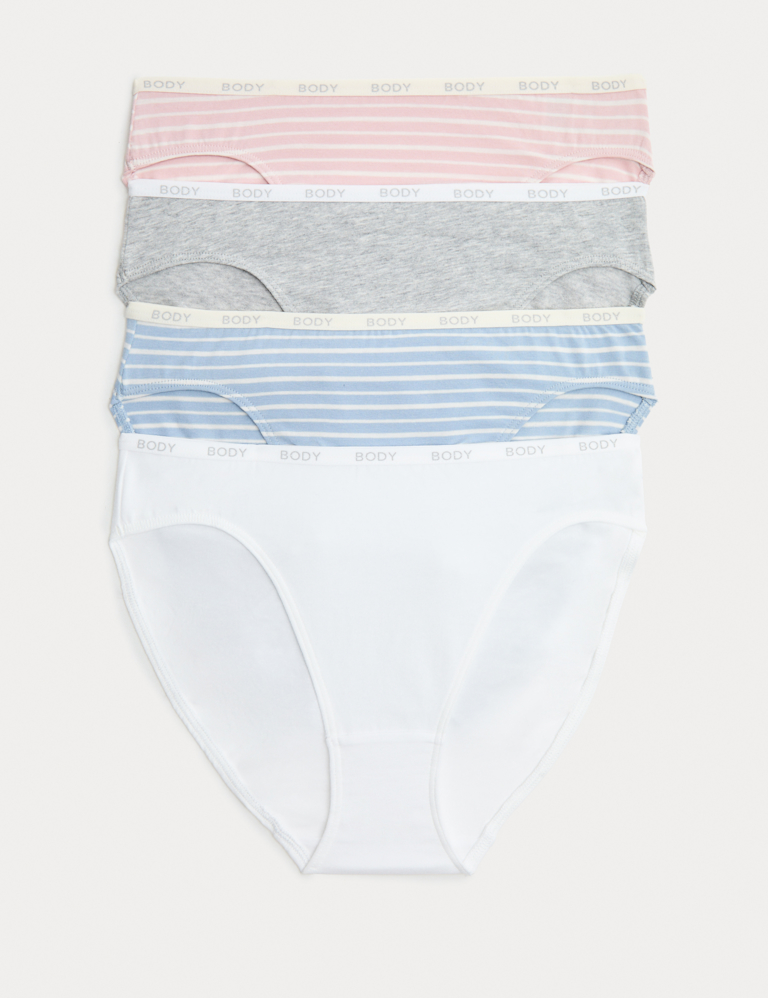 4pk Cotton Rich Bikini Knickers