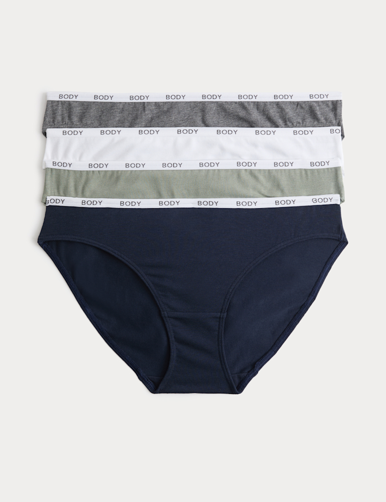 4pk Cotton Rich Bikini Knickers