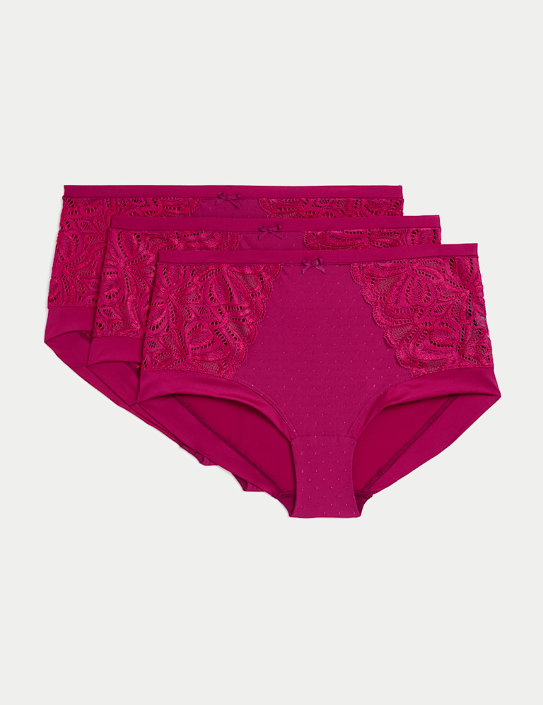 3pk Amelia Lace High Rise Shorts