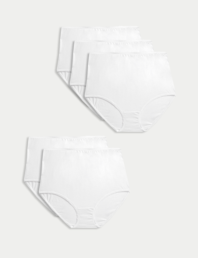 5pk Pure Cotton Full Briefs