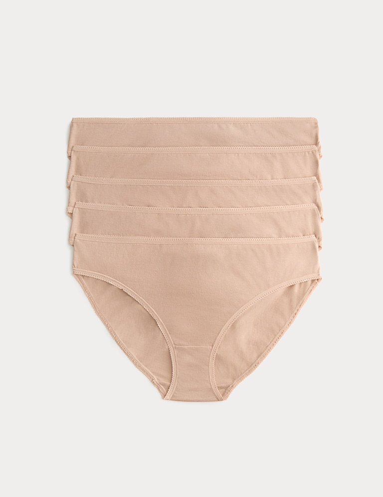 5pk Pure Cotton Bikini Knickers