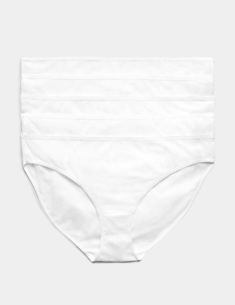 5pk Pure Cotton Bikini Knickers