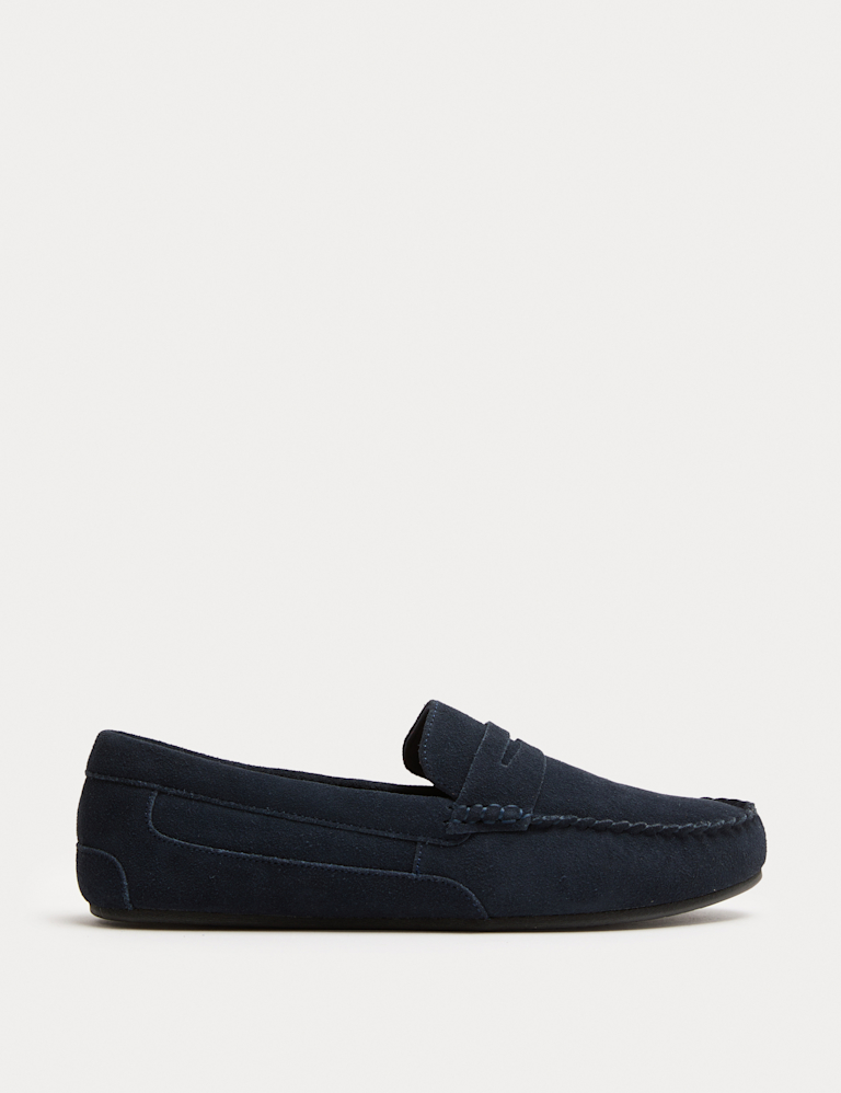 Suede Moccasin Slippers with Freshfeet™