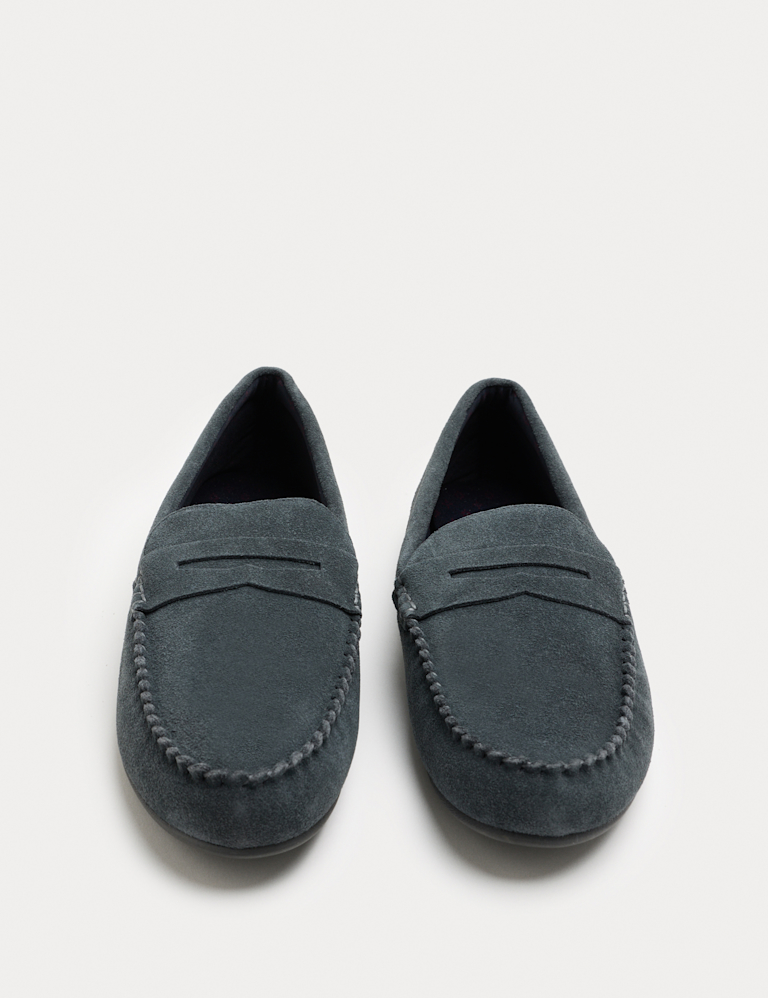 Suede Moccasin Slippers with Freshfeet™