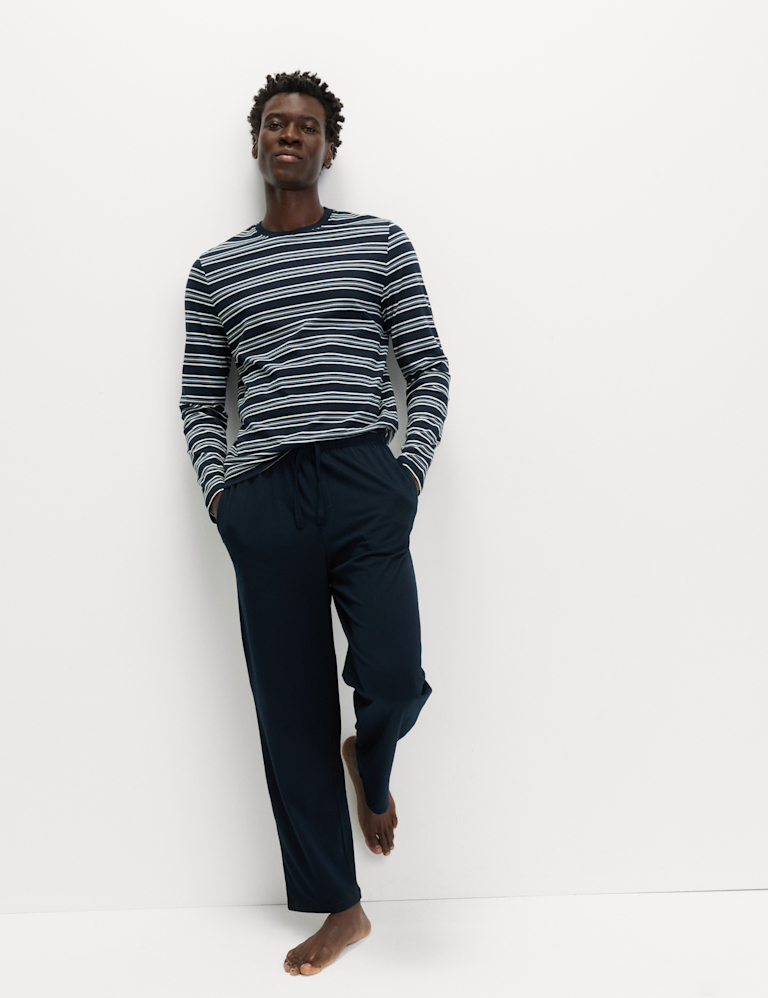 Pure Cotton Striped Pyjama Set