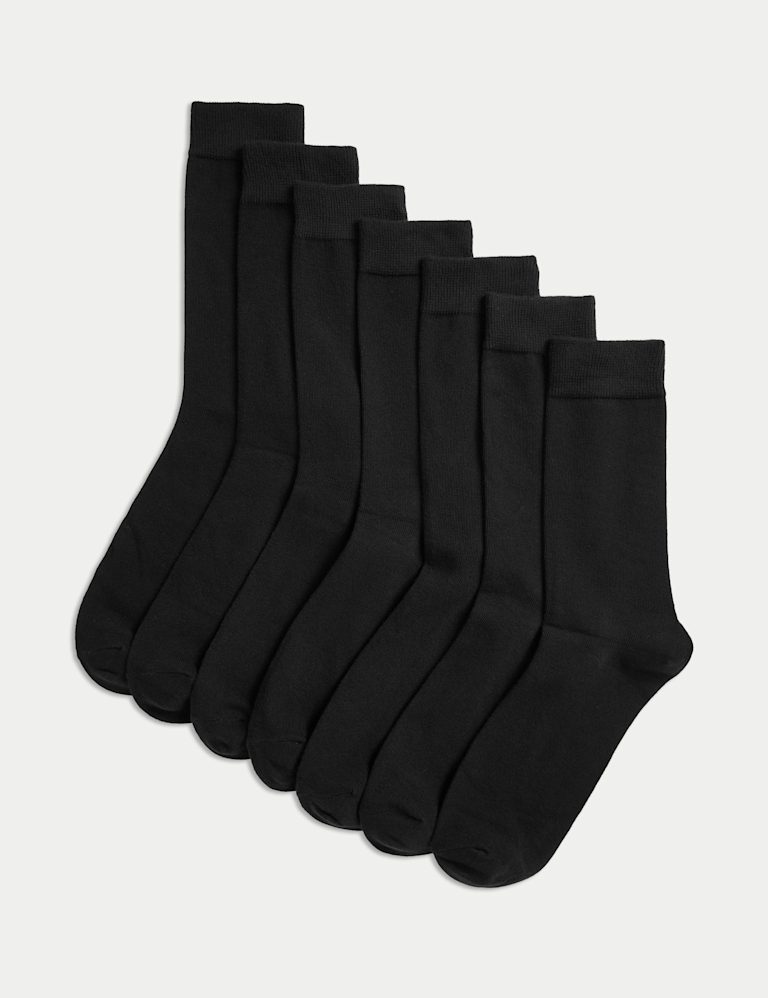 7 Pack Cotton Rich Socks