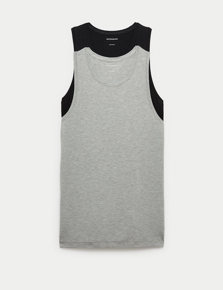 2 Pack Modal Rich 360 Flex Sleeveless Vest