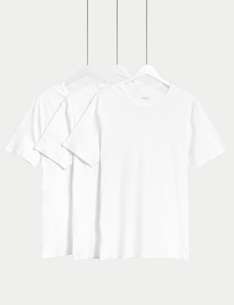 3 Pack Essential Cotton T-Shirt Vests