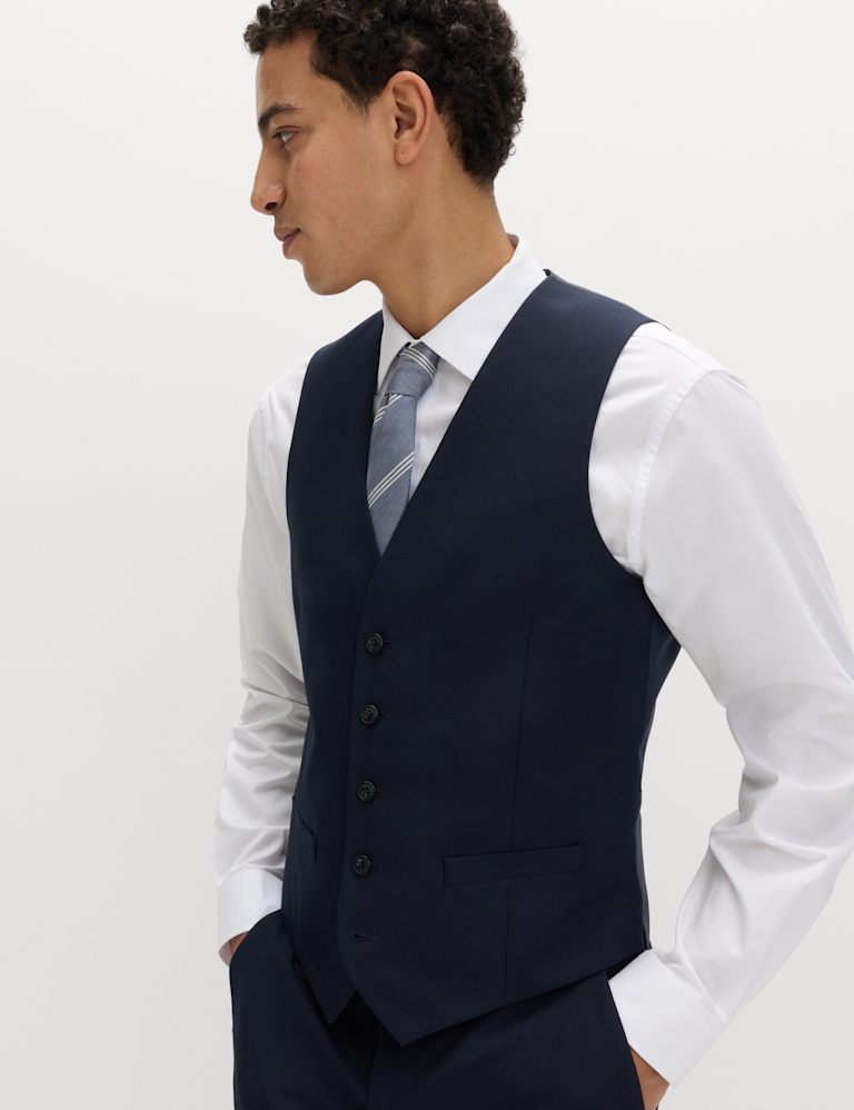 Regular Fit Machine Washable Waistcoat