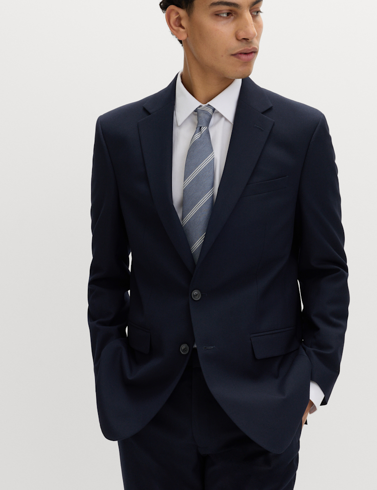 Regular Fit Machine Washable Suit Jacket