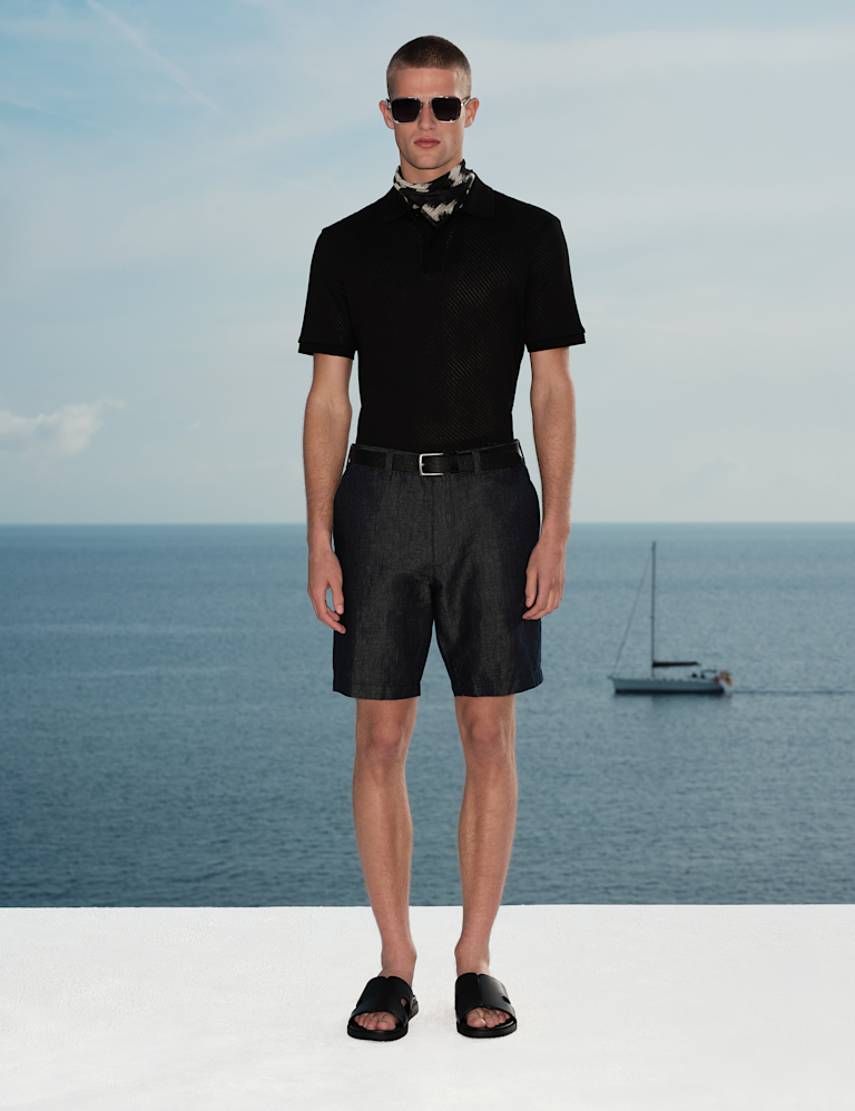 Linen Blend Chino Shorts