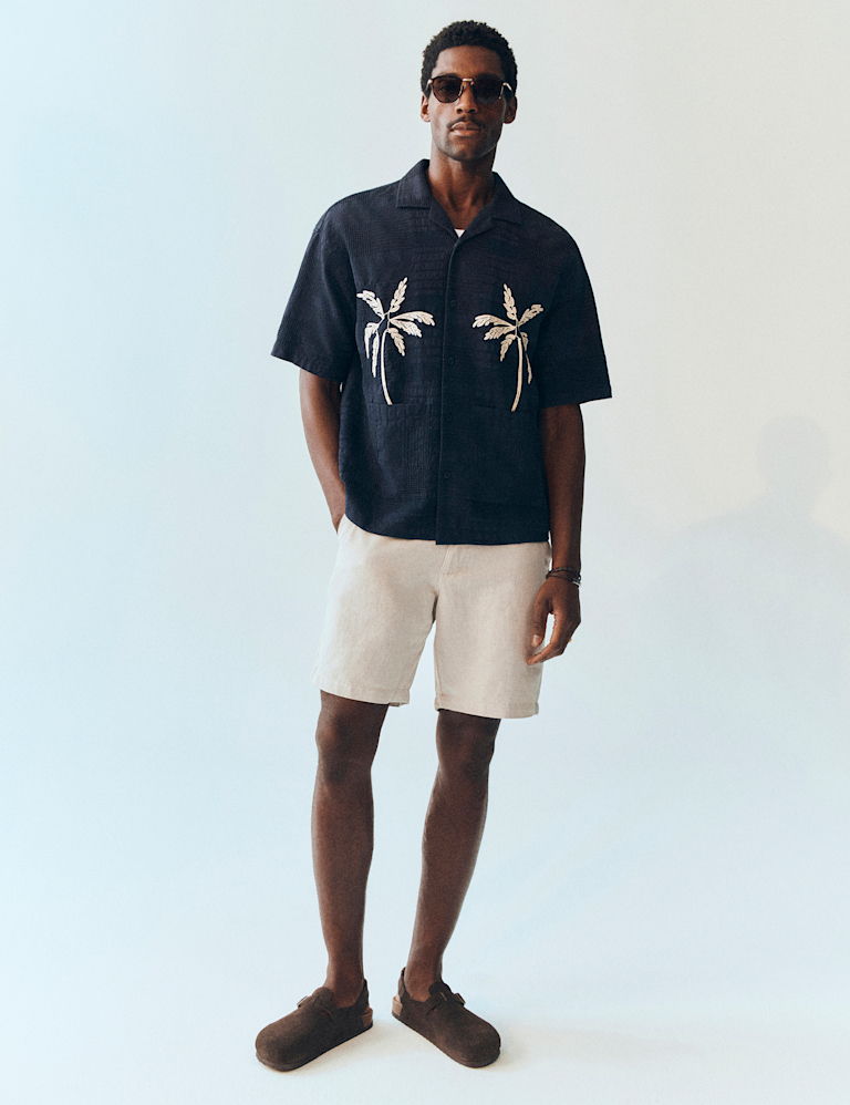 Linen Blend Chino Shorts