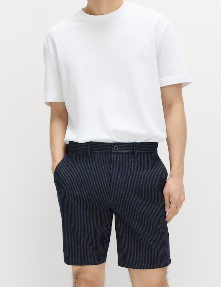 Half-Elasticated Waist Chino Shorts