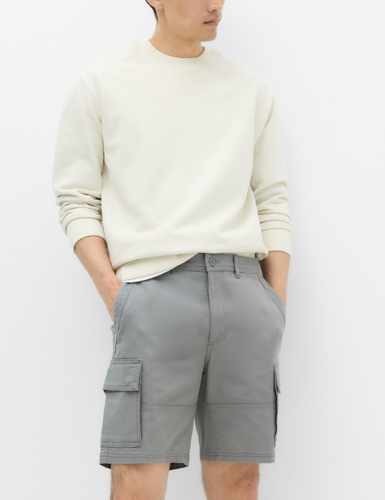 Straight Fit Stretch Cargo Short