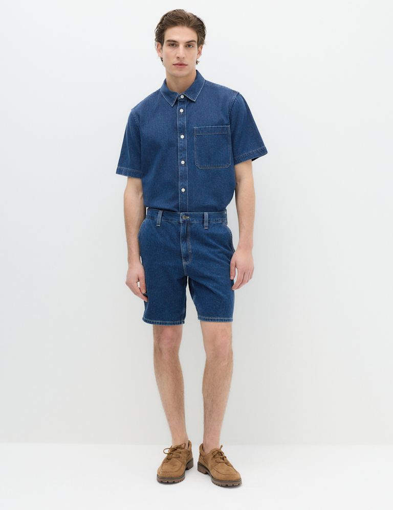 Pure Cotton Lightweight Denim Shorts