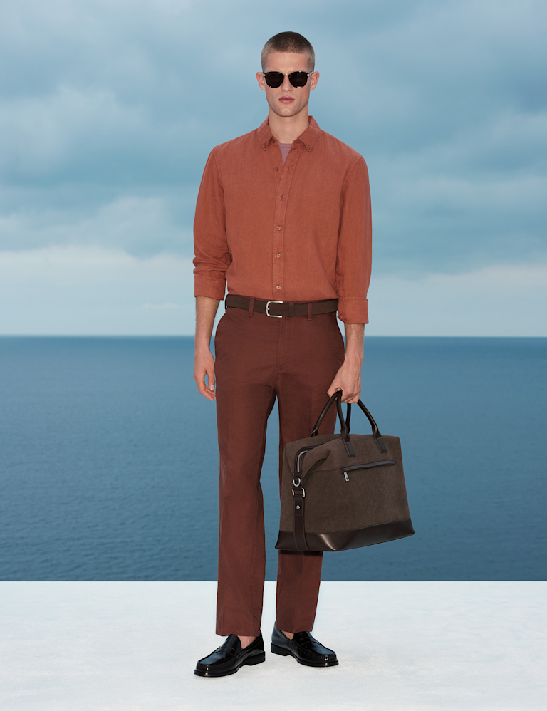 Pure Linen Garment Dye Shirt