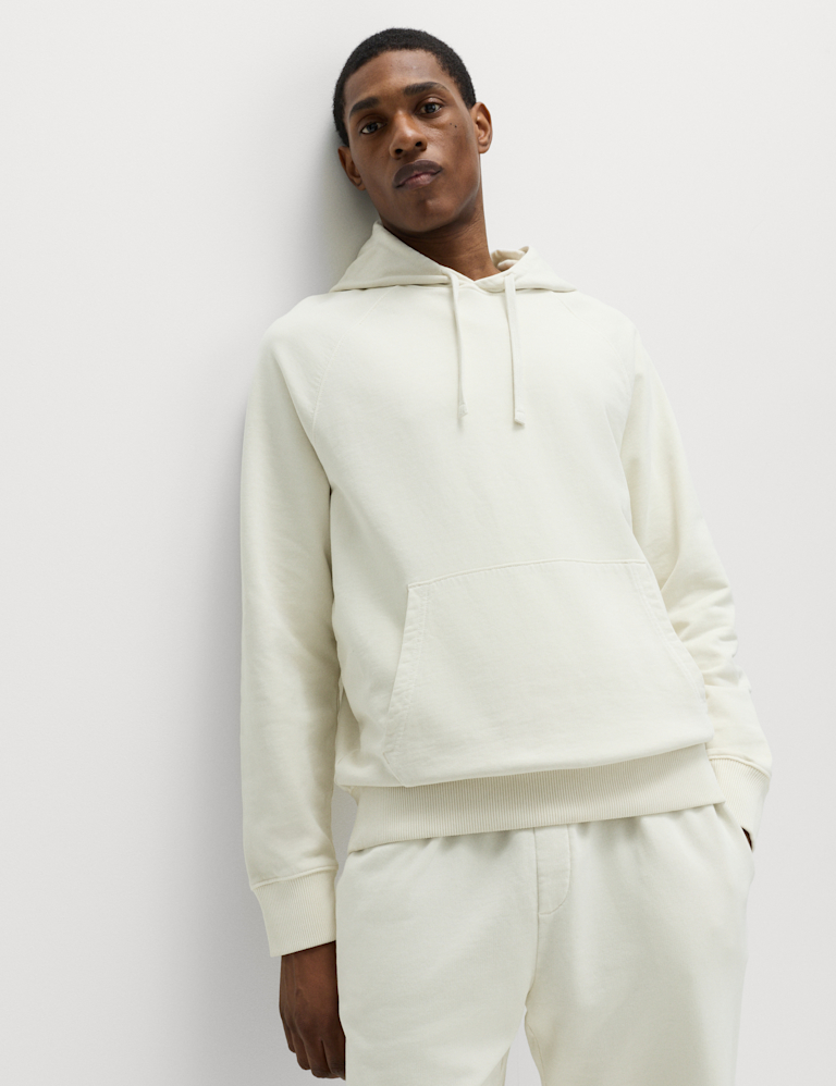 Pure Cotton Garment Dyed Hoodie