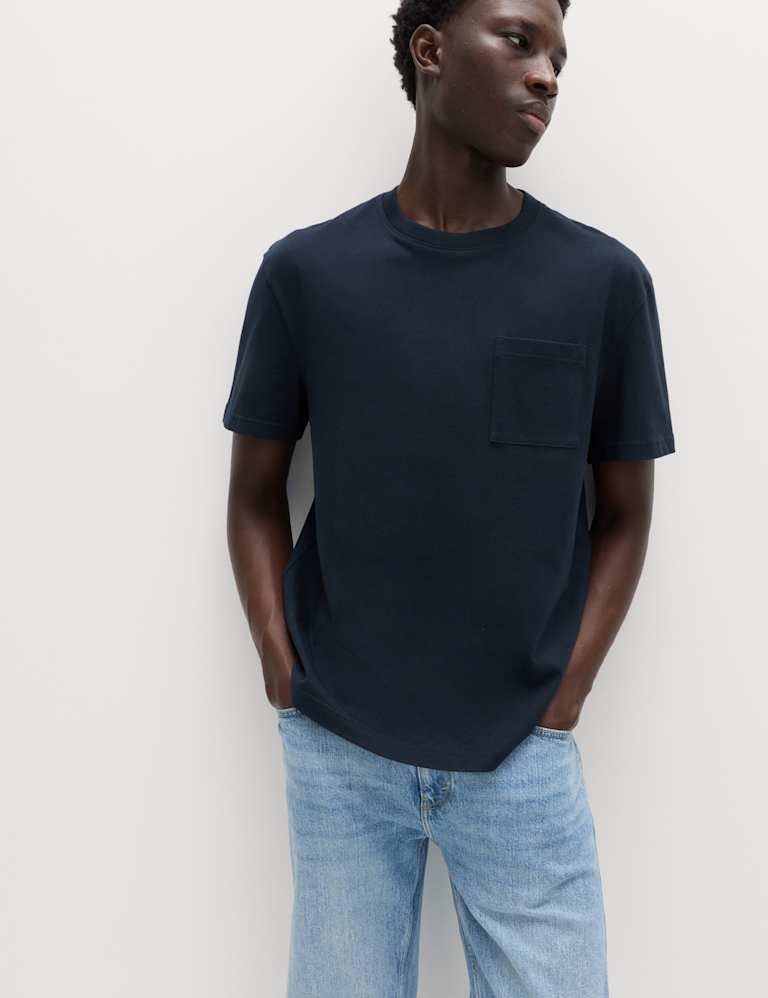 Pure Cotton Midweight Pocket T-shirt