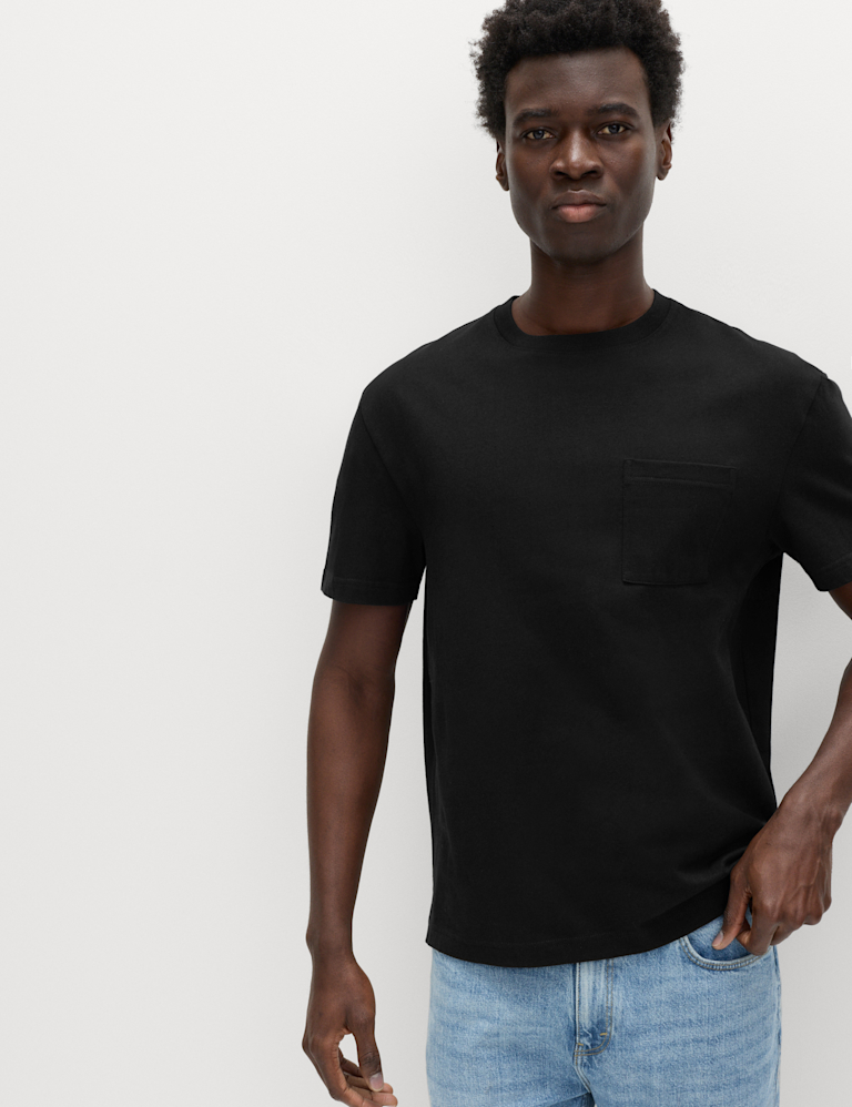 Pure Cotton Midweight Pocket T-shirt