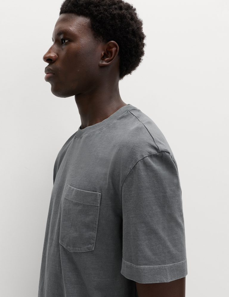 Relaxed Pure Cotton Garment Dyed T-Shirt