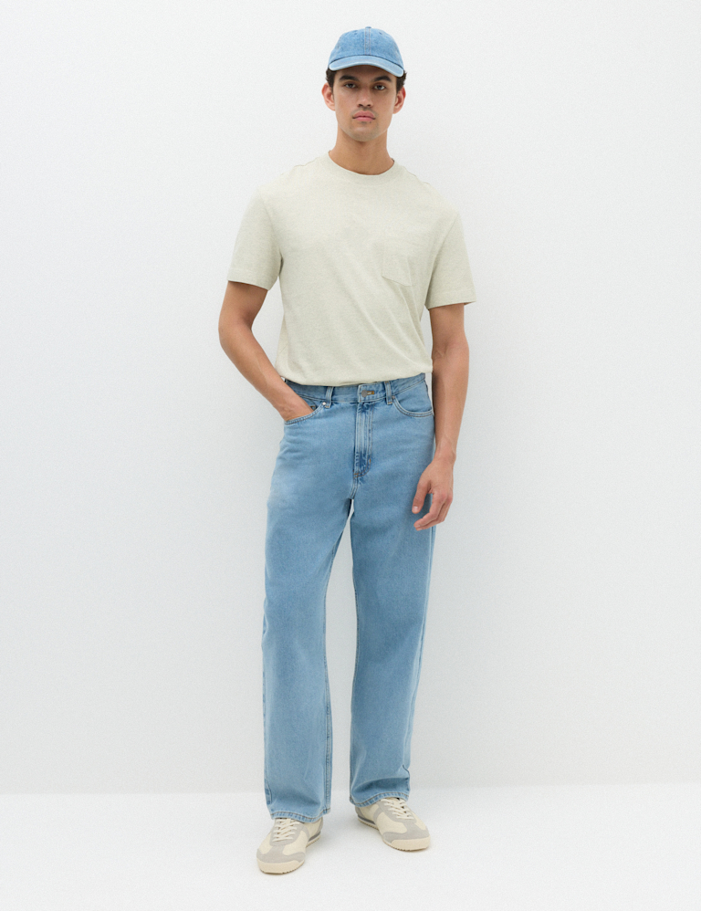 Relaxed Pure Cotton Garment Dyed T-Shirt