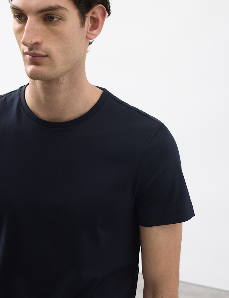 Pure Supima® Cotton Slim Fit Crew Neck T Shirt