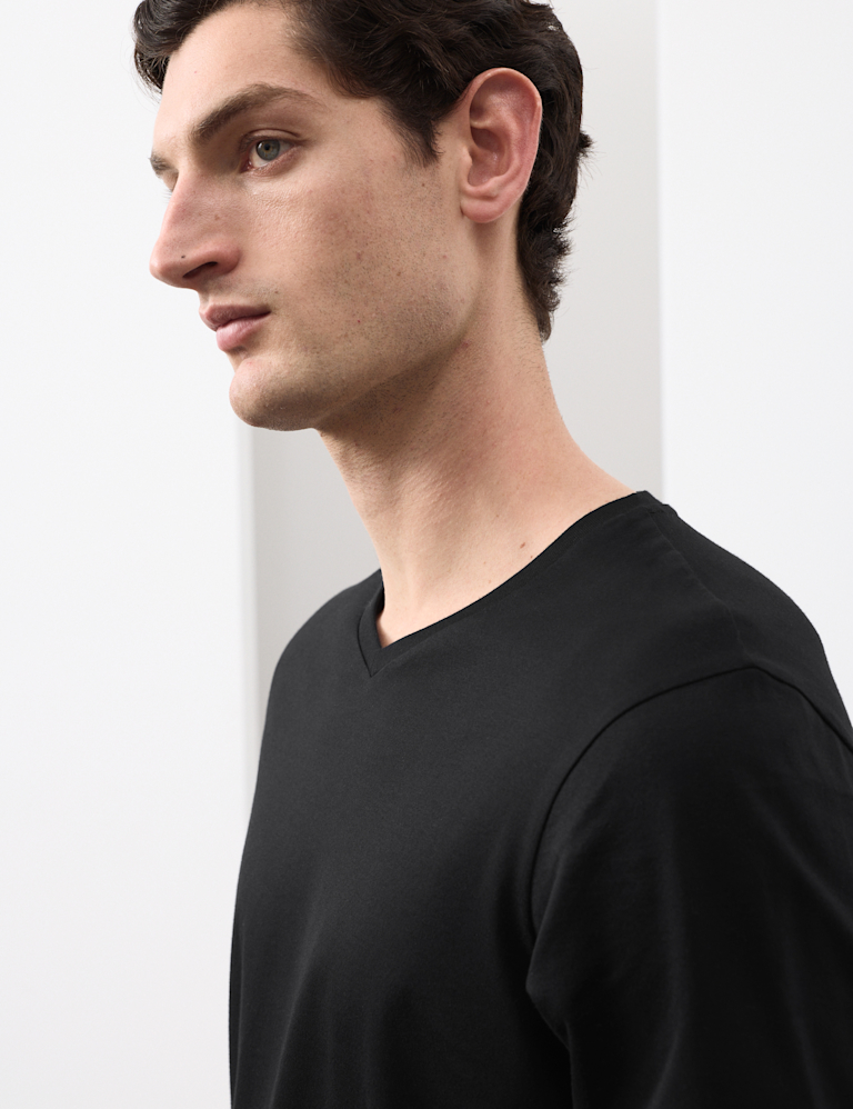 Pure Supima® Cotton V-Neck T-Shirt