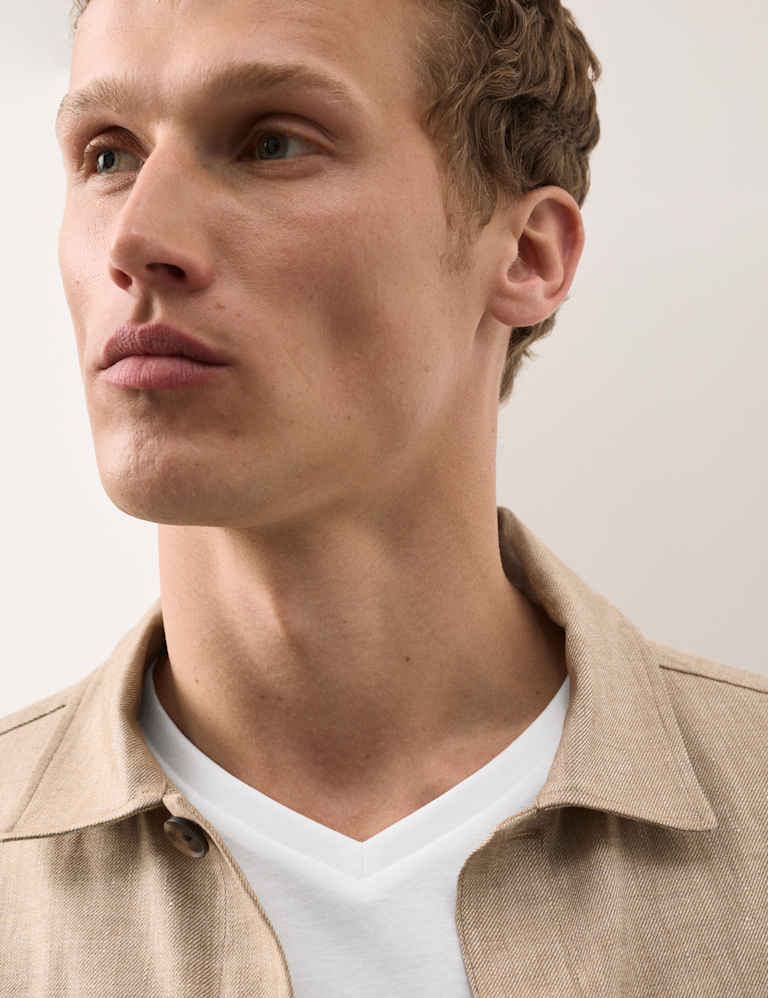 Pure Supima® Cotton V-Neck T-Shirt