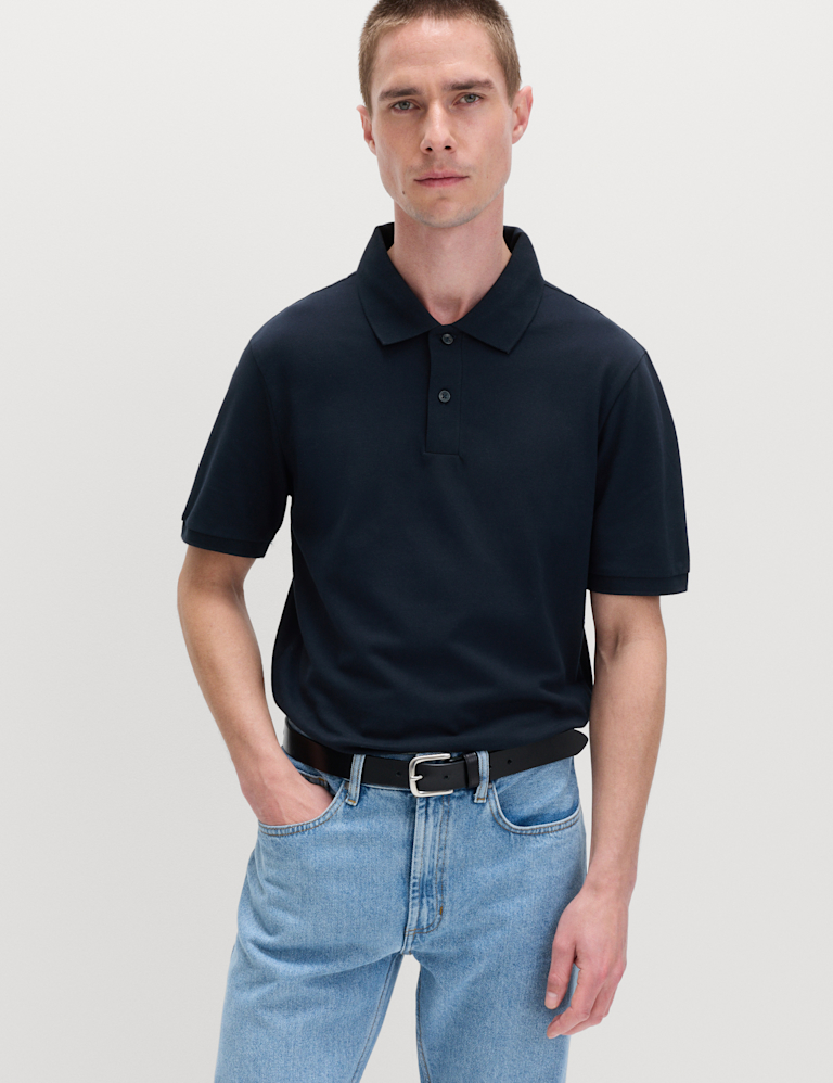 Slim Fit Cotton Rich Pique Polo Shirt