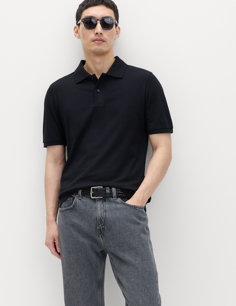 Slim Fit Cotton Rich Pique Polo Shirt