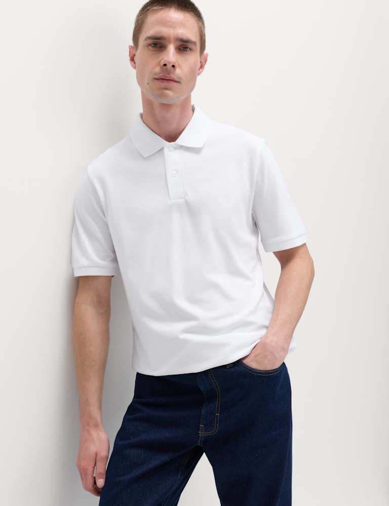 Slim Fit Cotton Rich Pique Polo Shirt