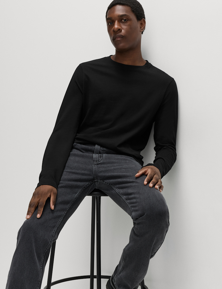 Pure Cotton Crew Neck T-Shirt