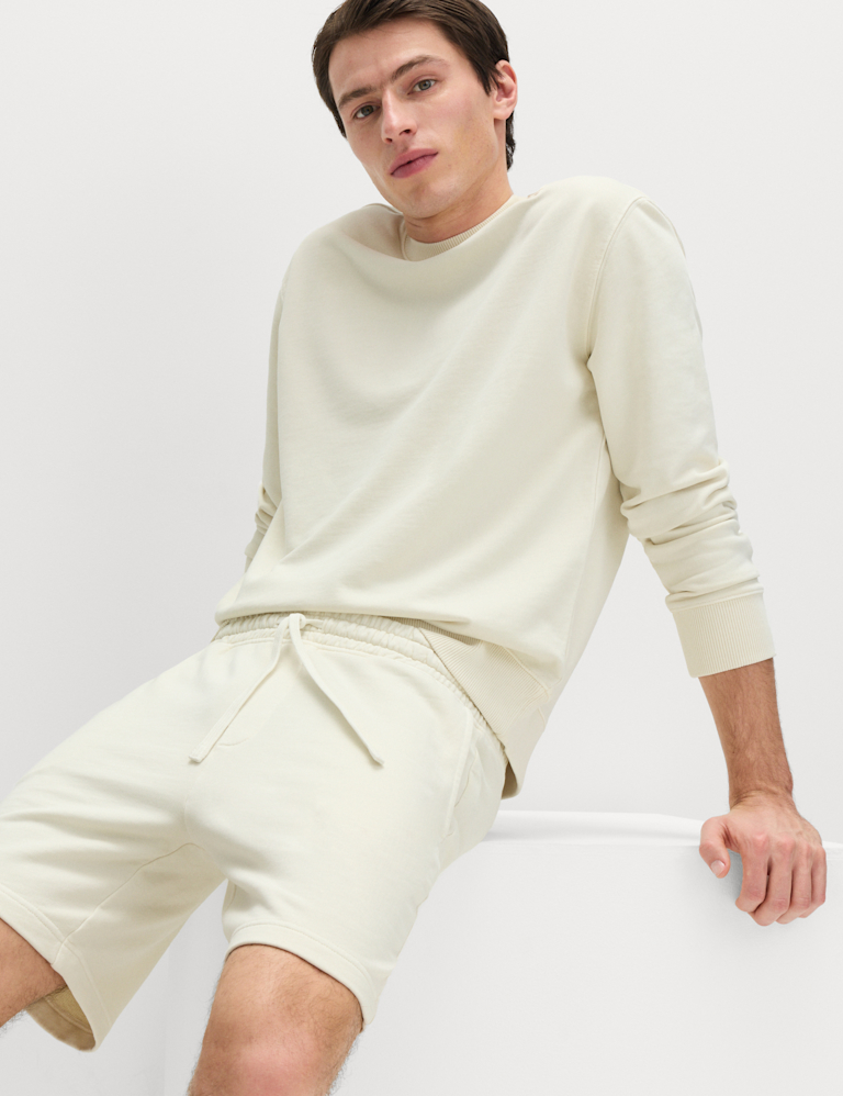 Relaxed Fit Pure Cotton Garment Dye Short