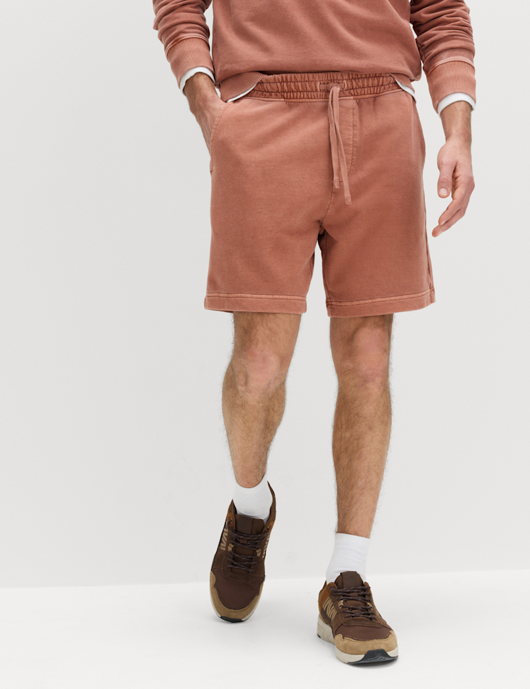 Relaxed Fit Pure Cotton Garment Dye Short