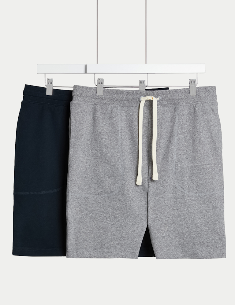 2 Pack Pure Cotton Jersey Shorts