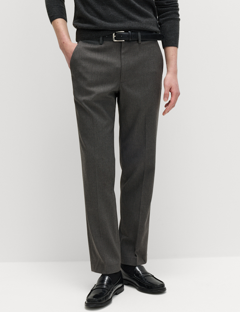 Regular Fit Smart Stretch Trousers