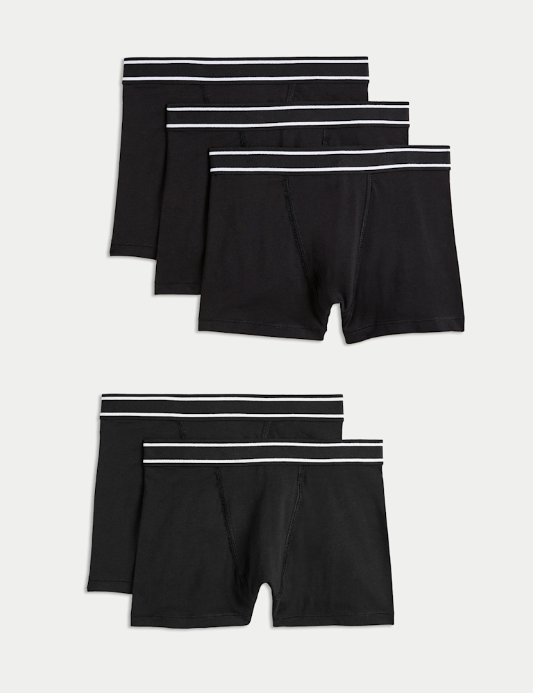 5 Pack Cotton with Stretch Trunks (5-16 Yrs) 5 Pack Cotton with Stretch Trunks (5-16 Yrs)